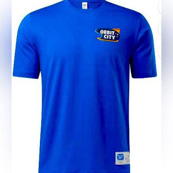 Reebok 2XL Men’s Standard Graphic Tee, Jetsons meet the Flintstones Blue - Picture 3 of 5